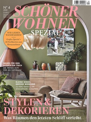 cover image of Schöner Wohnen Spezial 4/2019--Stylen & Dekorieren